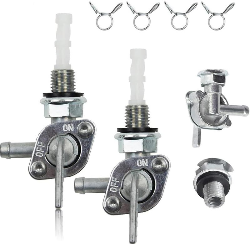 Petcock Fuel Shutoff Valve 50cc 70cc 110cc 125cc for Generator Go kart Cart Moped Mini Dirt Bike Chinese Tao Tao Small ATV Engine Parts Accessory Gas Tank Petcock Switch Fuel Valve M10 X 1.25